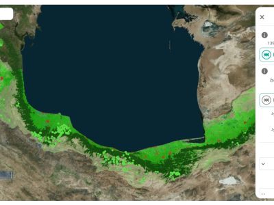 سامانه پایش ماهواره ای جنگل های هیرکانی